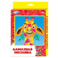 Алмазная мозаика по номерам 15х20 см "Жираф" Частичная выкладка 70439 Centrum