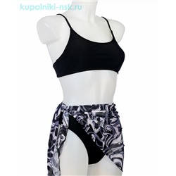 6613 X Купальник раздельный с юбкой-парео (42-50)
