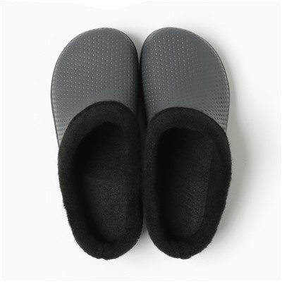 Сабо утепленные, размер 36-37, серые