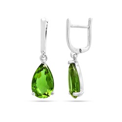 Серьги из серебра султанит, Акапелла