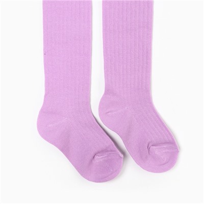 Колготки детские, сиреневые, рост 62-68 см