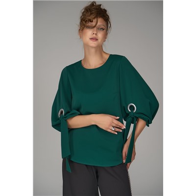 Блузка Альбина (изумрудный)