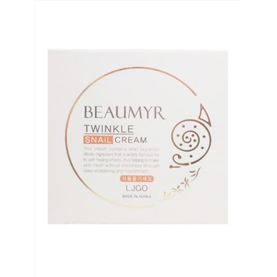 BEAUMYR Питательный крем для лица с экстрактом слизи улитки / Twinkle Snail Cream, 100 г