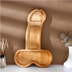 Блюдо для подачи Adelica (XXL), в подарочной коробке, дерево береза, 38×24.5×1.7 см