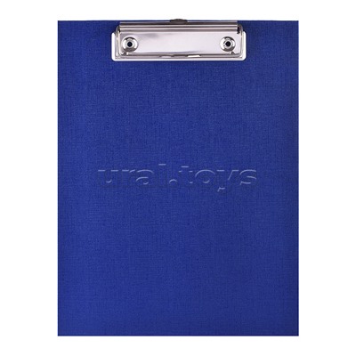Клипборд A5 (180x240 мм) усиленный, толщина картона 2,5 мм, покрытие ПВХ 150 мкм, синий