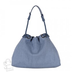 Сумка женская кожаная 9929PE blue Polina&Eiterou