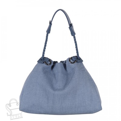 Сумка женская кожаная 9929PE blue Polina&Eiterou