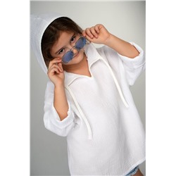 Детская хлопковая пляжная туника из муслина Happyfox