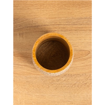 Стакан «Зебра», 10×10×10 см, дерево