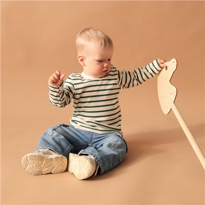 Лонгслив Крошка Я Oranges, рост 62-68 см, молочный