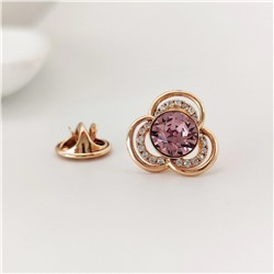 Брошь-значок с кристаллами Swarovski