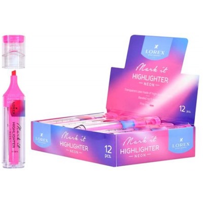 Текстовыделитель  1-5мм "Mark it NEON" неон розовый LXHLMT-NP LOREX