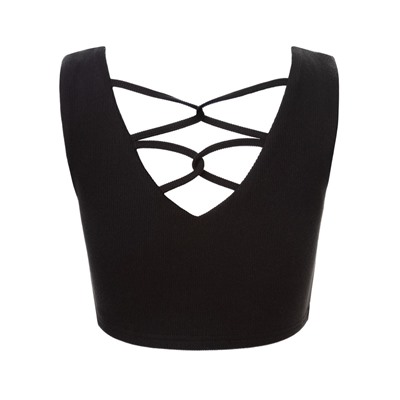 Топ с сеткой женский MINAKU: Casual Collection, чёрный, размер 40