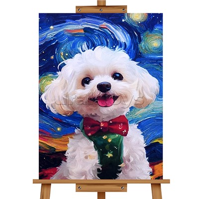 Набор для рисования "Картина по номерам 30х20 см. Щенок"