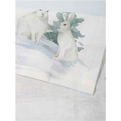 Дорожка новогодняя на стол «Этель» Forest animals 40×147 ± 5 см, 100% хл, саржа 190 г/м²