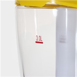 Башня пивная «Вавилон», колба 3 л, подсветка, батарейки cr 2032, пластик, жёлтая