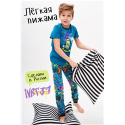 Пижама Яркий детская (Синий)