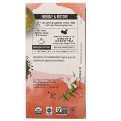 Numi Tea, Organic Green Tea, Jasmine Green, 18 Tea Bags, 1.27 oz (36 g)