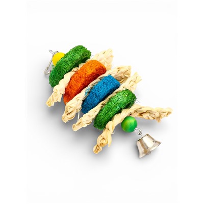 Игрушка для попугая «Сэндвич», 17×10 см, цвет МИКС