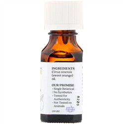 Aura Cacia, чистое эфирное масло, сладкий апельсин, 15 мл (0,5 жидк. унции)