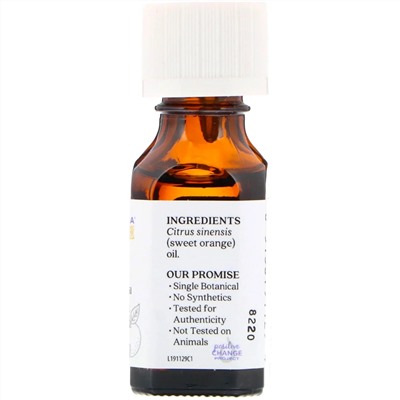 Aura Cacia, чистое эфирное масло, сладкий апельсин, 15 мл (0,5 жидк. унции)
