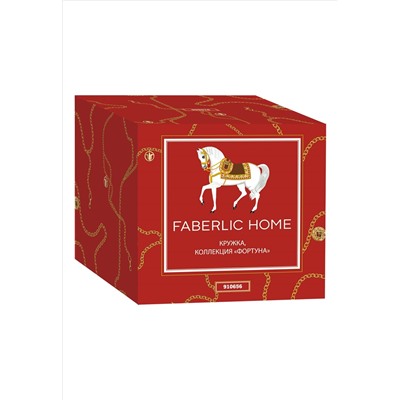 Чашка с блюдцем «Фортуна», красная