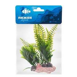 Растение искусственное аквариумное, на подставке под камень, 17×14×16 см