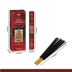 HEM Благовония шестигранник упаковка 6шт: Champa (1 блок)