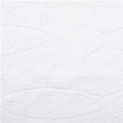 Полотенце махровое Branco di pesci цвет белый, 70×120, 460 г/м² хл100%
