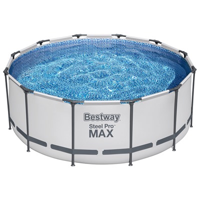 УЦЕНКА Бассейн каркасный Bestway Steel Pro Мах 56420, 366×122 см, фильтр-насос, тент, подстилка, круглый