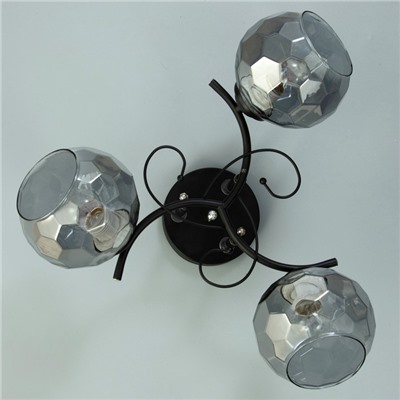 Люстра «Саманта» 3хЕ27 40 Вт черный 40×40×23 см BayerLux