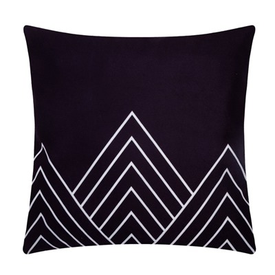 Наволочка декоративная «Этель. Треугольники» 40×40 см, велюр