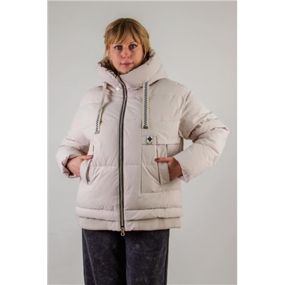 Демисезонная куртка, арт. Н3039, Евро-зима (Светло-бежевый)