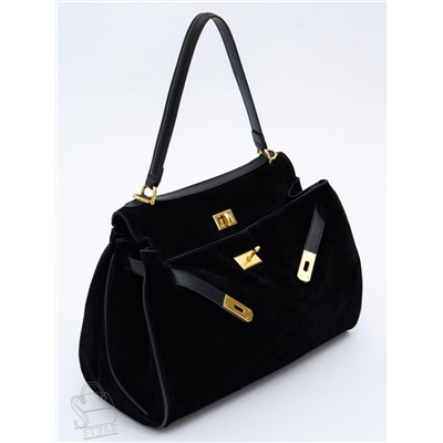 Сумка женская кожаная 2320YF black Polina&Eiterou