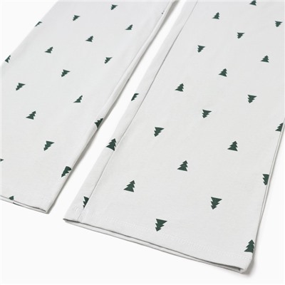 Пижама новогодняя женская (футболка, брюки) KAFTAN «Елки», размер 40-42