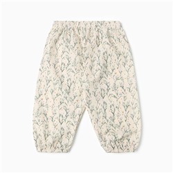 Штанишки детские MINAKU «Ромашки», рост 68-74 см, белые