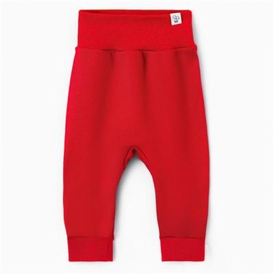 Штанишки детские MINAKU Winter, рост 86-92 см, красные