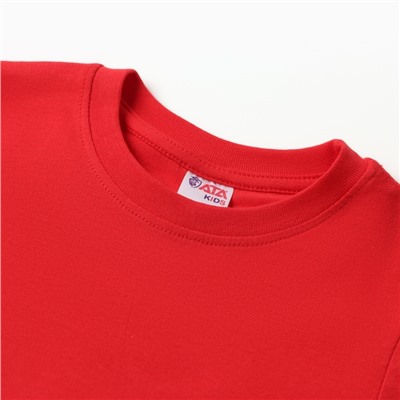 Футболка детская, красная, рост 116 см