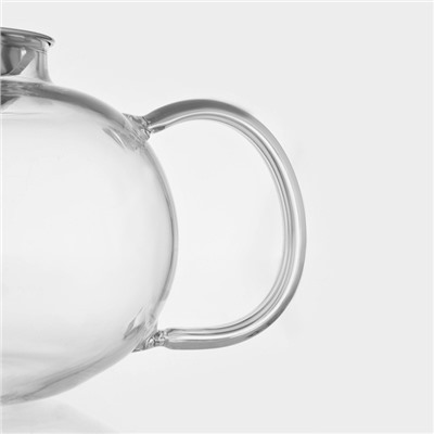 Чайник стеклянный заварочный с металлическим ситом «Калиопа», 800 мл