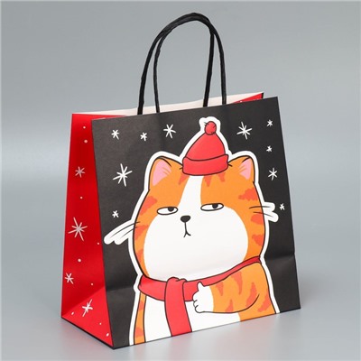 Набор пакетов подарочных новогодних «Это на Новый год», 6 шт., 22×22×11 см