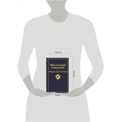 344460 Эксмо Федор Достоевский "Преступление и наказание (глубокий синий)"