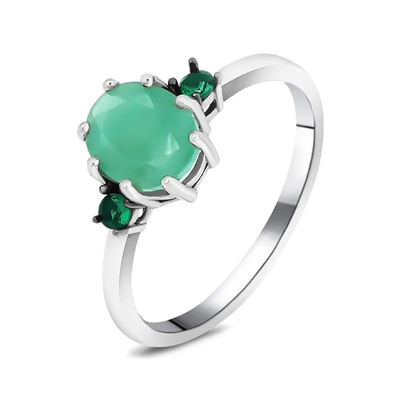 Кольцо, изумруд берилл , наноизумруд, SL-RIC105