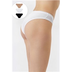 Трусы женские 412246-3 (Белый, бежевый, черный)