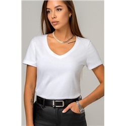 Женская футболка с V образным вырезом Happyfox