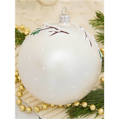 Ёлочный шар «Филин», новогодний, d=9.5 см