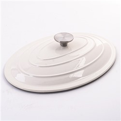 40640 Кастрюля чугун 3,5 л эмаль/покрытие белая MB (х2)