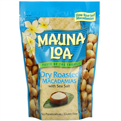 Mauna Loa, Dry Roasted Macadamias with Sea Salt, 10 oz (283 g)