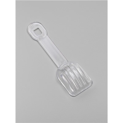 Ванночка для грызунов, 14×10.4 см, угловая, с лопаткой, пластик, белая