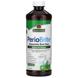 Nature's Answer, PerioBrite, натуральный ополаскиватель для полости рта, прохладная мята, 480 мл (16 жидк. унций)