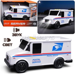 Машина "Почта" 1:32 (свет, звук) в коробке
